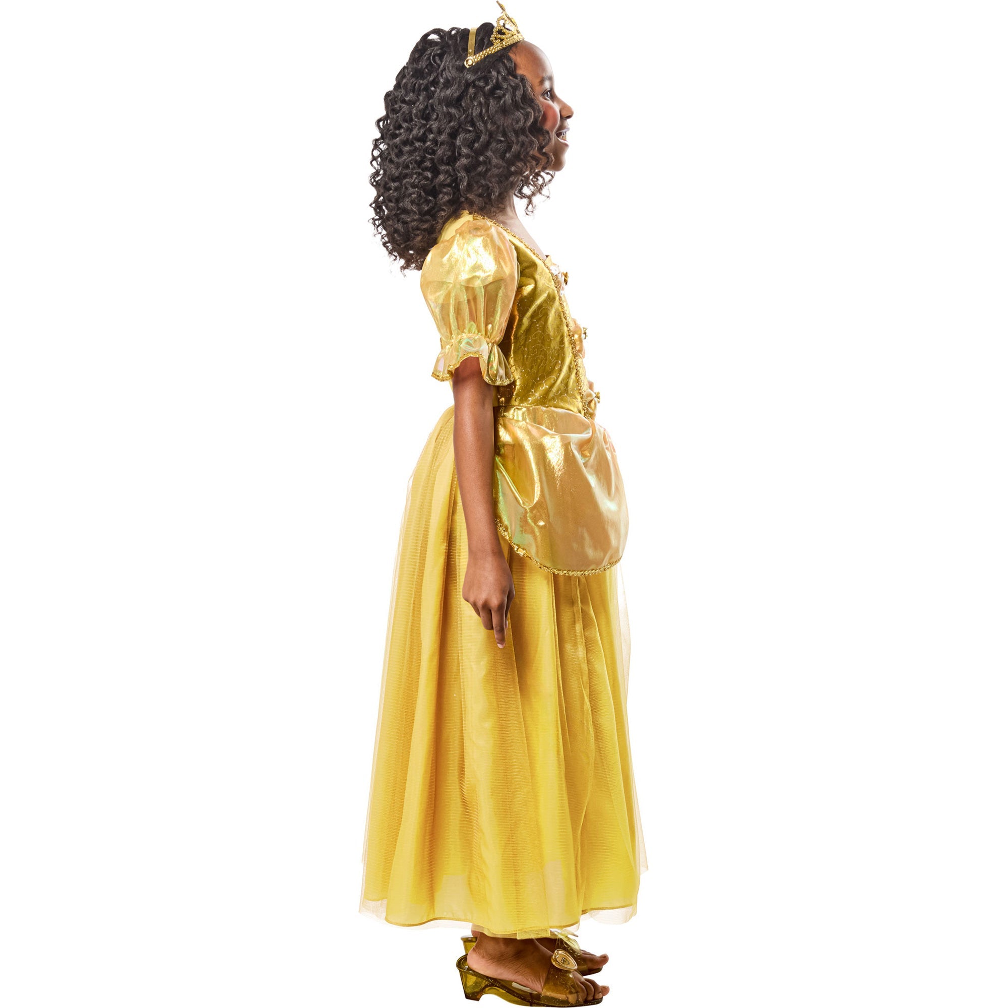 Gold Princess Costume Dress for Girls - Image 2
