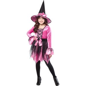 Pink Witch Costume for Girls
