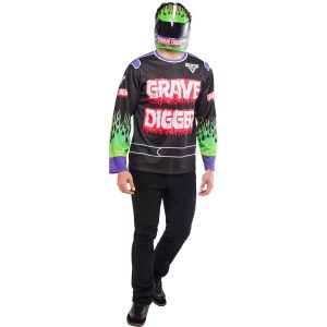 Monster Jam Grave Digger Costume Top for Men