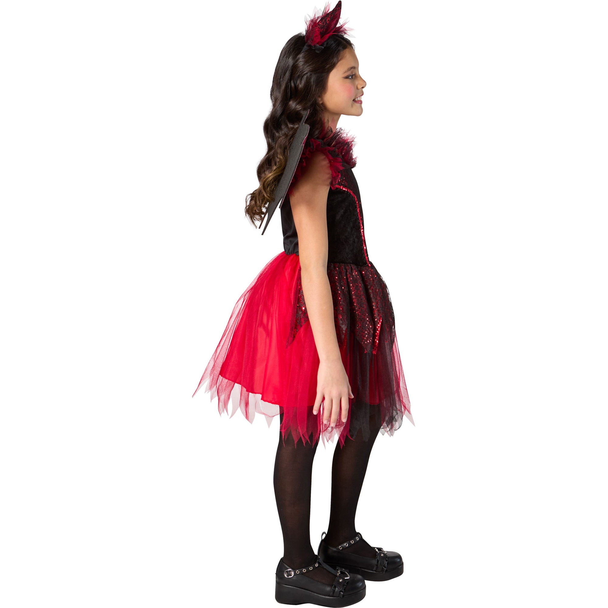 Red Devil Costume Dress for Girls - Image 3