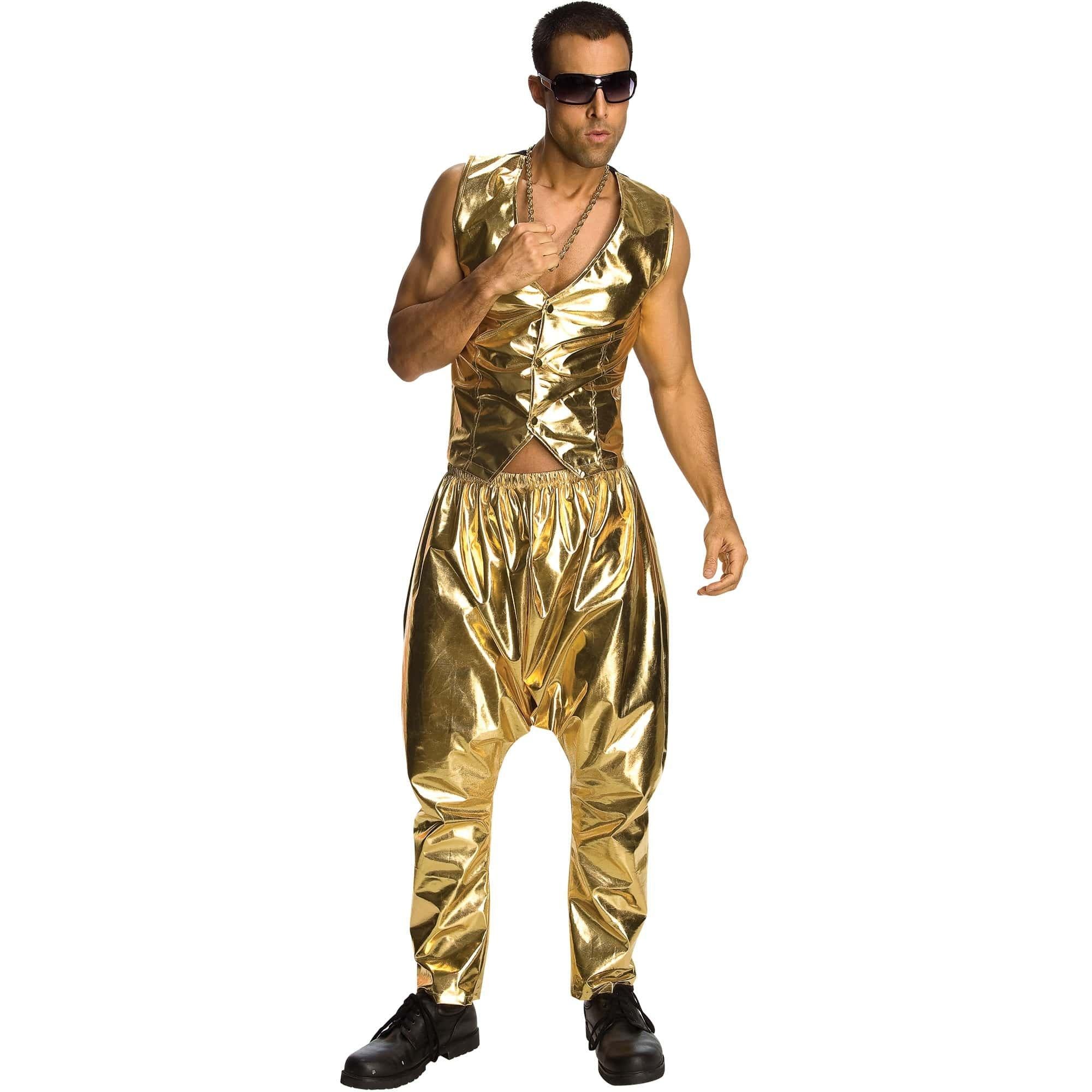 Men's 1990's MC Gold Vest - Image 2