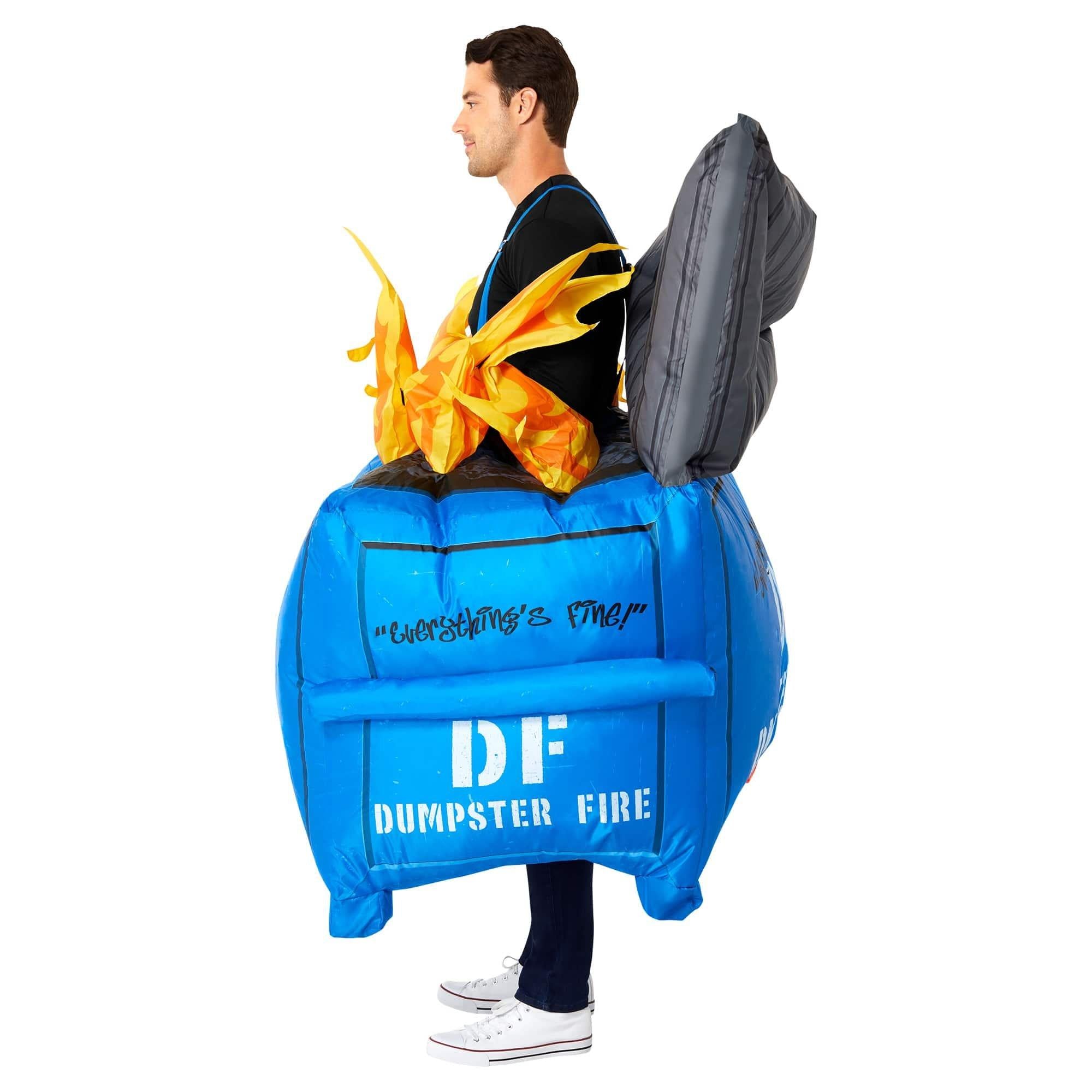 Adult Dumpster Fire Inflatable Costume - Image 4