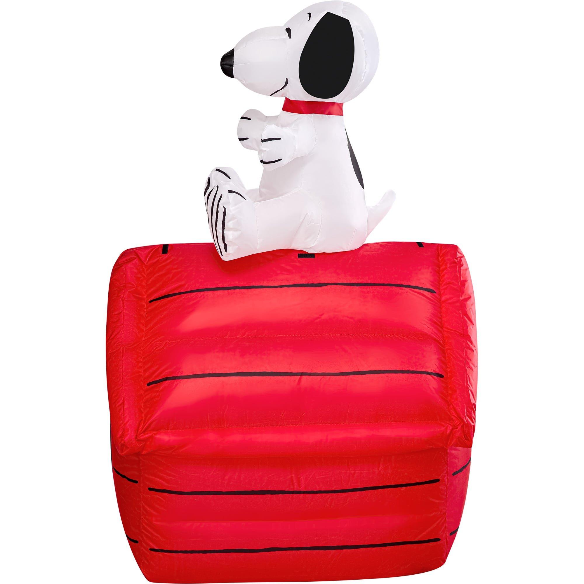 3.5 Foot Peanuts Classic Snoopy Holiday Interchangeable Inflatable Lawn Decoration - Image 2