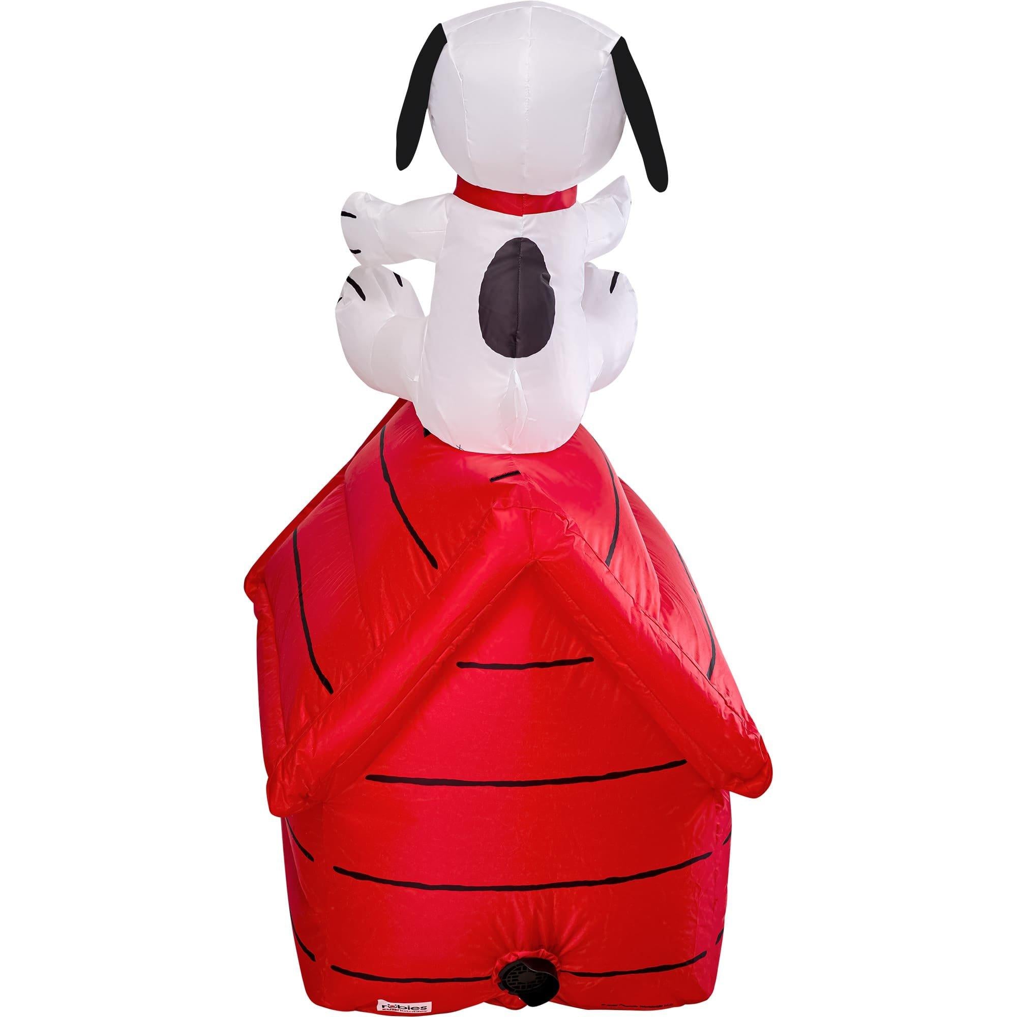 3.5 Foot Peanuts Classic Snoopy Holiday Interchangeable Inflatable Lawn Decoration - Image 4