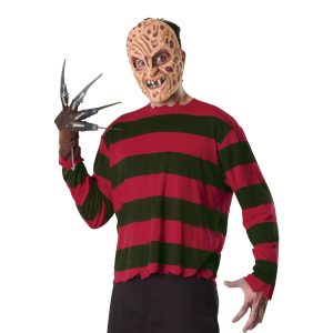 Men's A Nightmare on Elm Street Freddy Krueger Printed Shirt and Mask Set