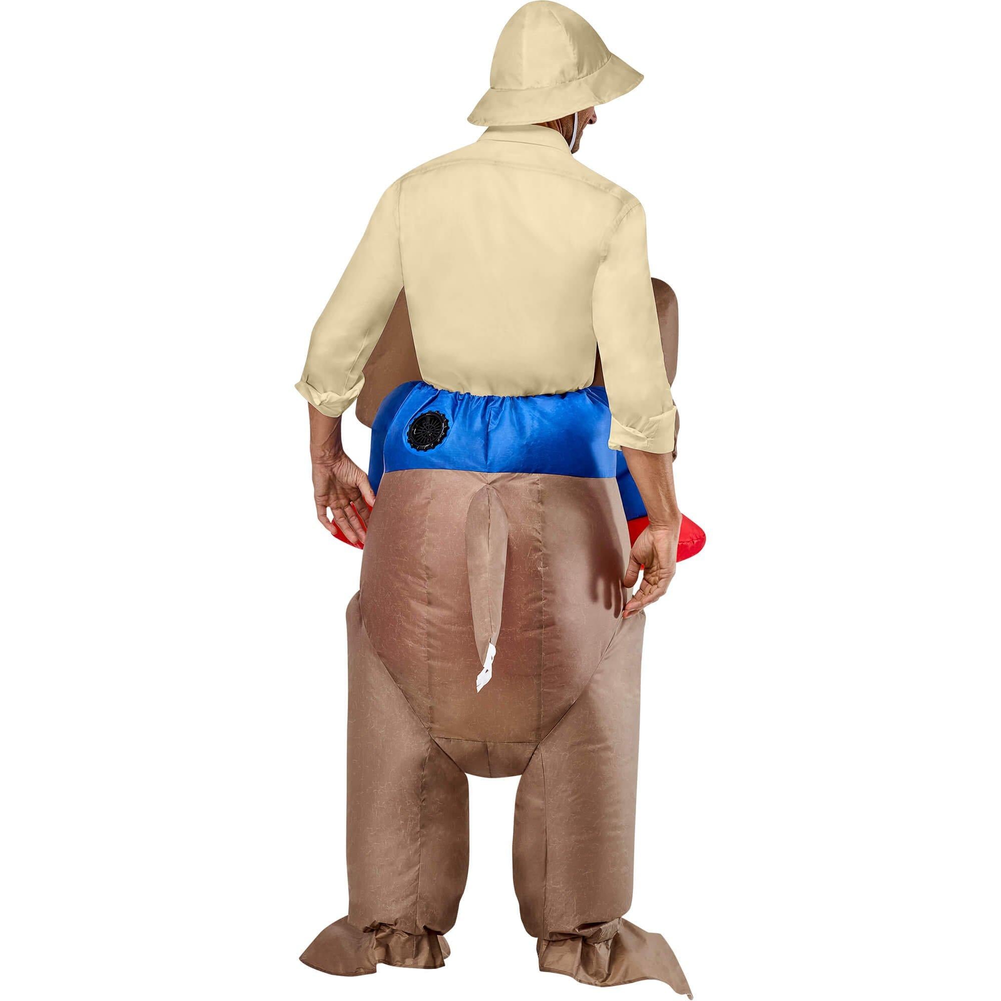 Adult Ride In Elephant Inflatable Costume - Image 4