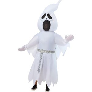 Adult White Ghost Reaper Inflatable Costume