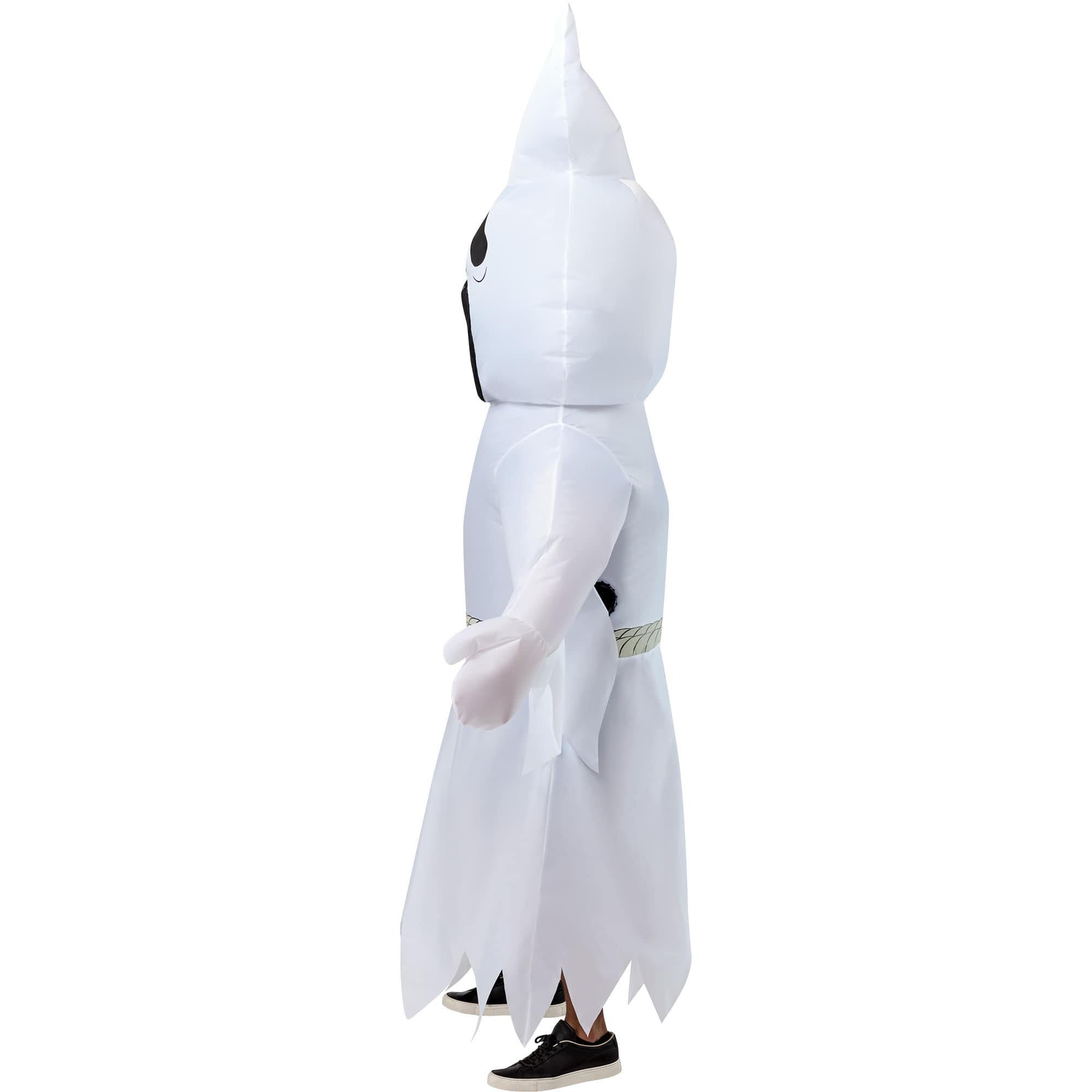 Adult White Ghost Reaper Inflatable Costume - Image 2