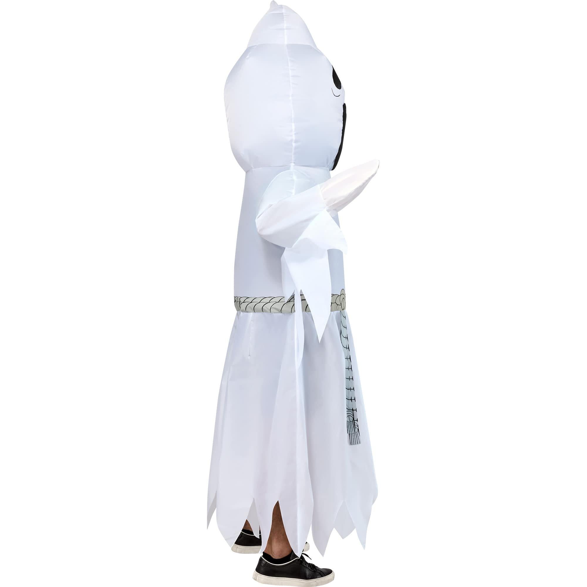 Adult White Ghost Reaper Inflatable Costume - Image 3