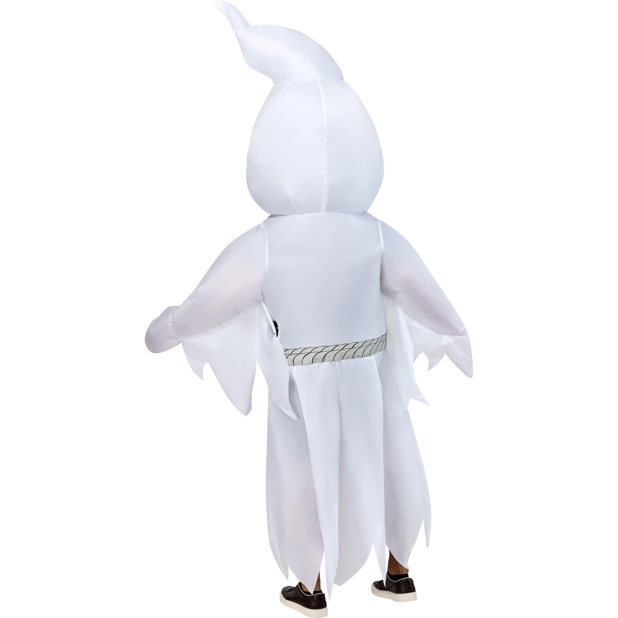 Adult White Ghost Reaper Inflatable Costume - Image 4