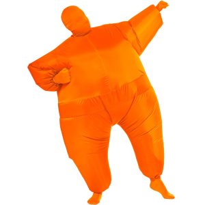 Adult Orange Inflatable Jumpsuit