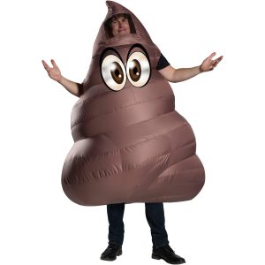 Adult Poop Emoji Inflatable Costume