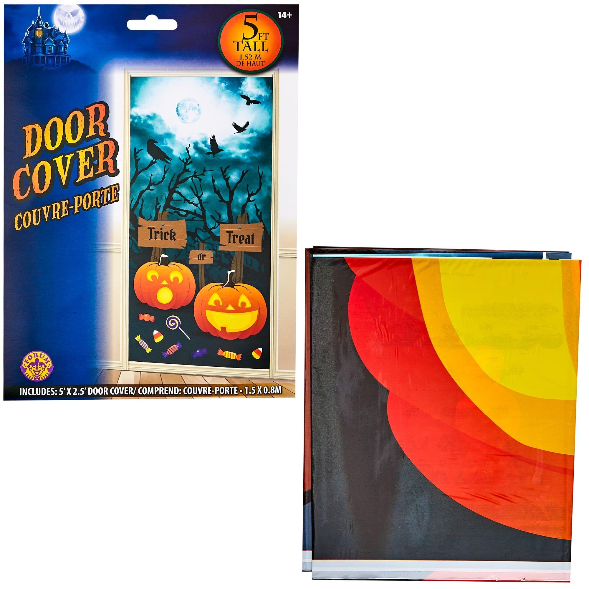 60-inch Trick or Treat Halloween Door Cover Decoration - Image 2