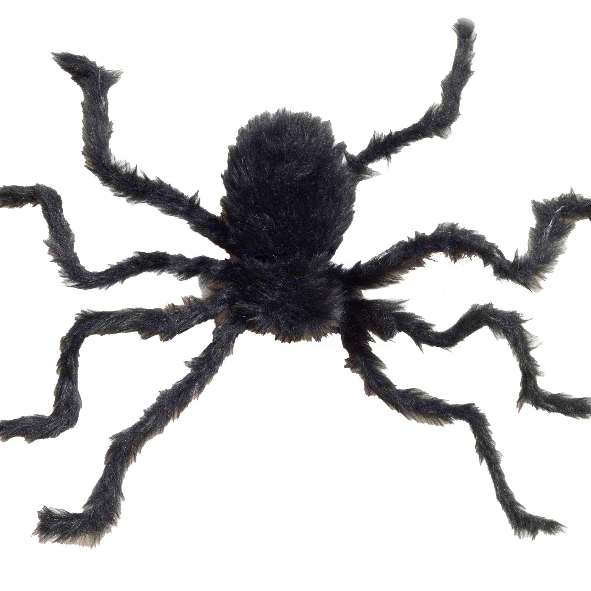 30-inch Black Hairy Spider Poseable Prop - Image 2