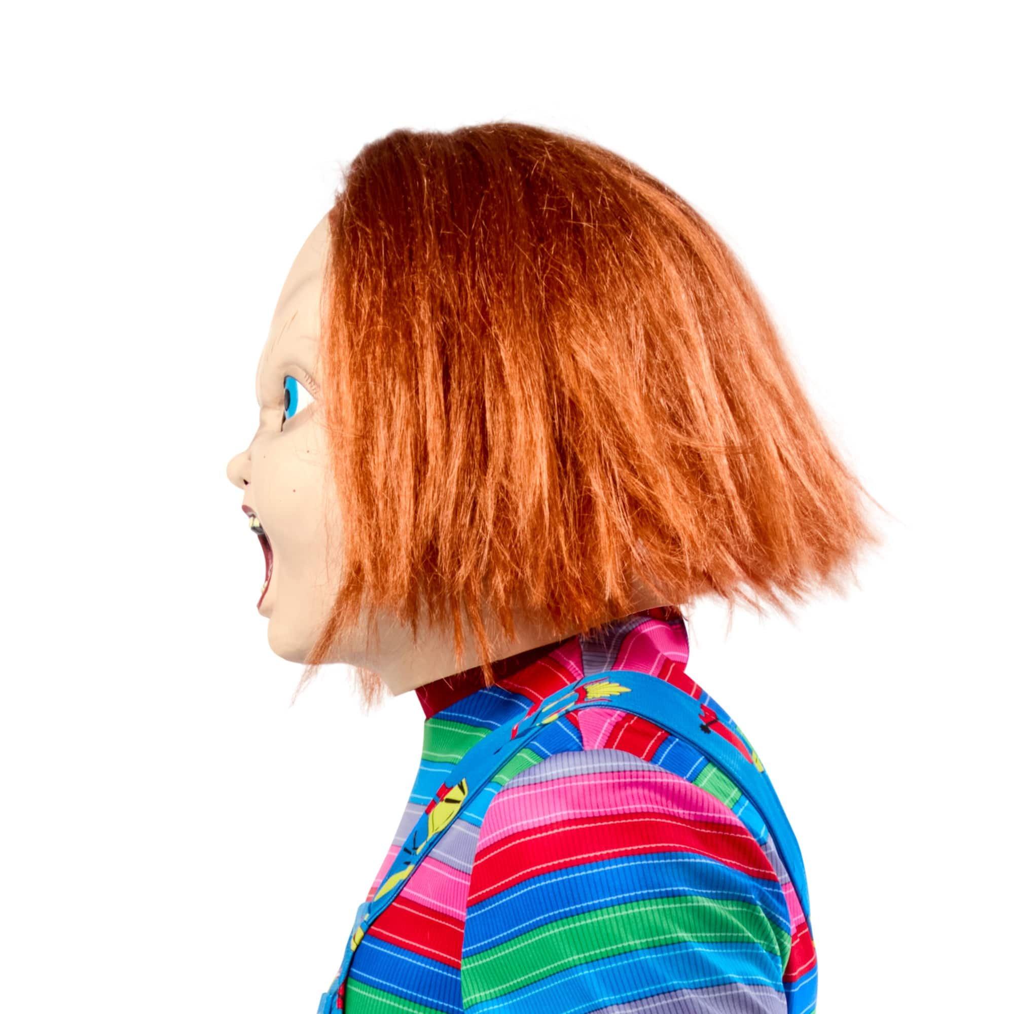 Men's Child's Play 2 Chucky Overhead Latex Mask with Hair - Image 2