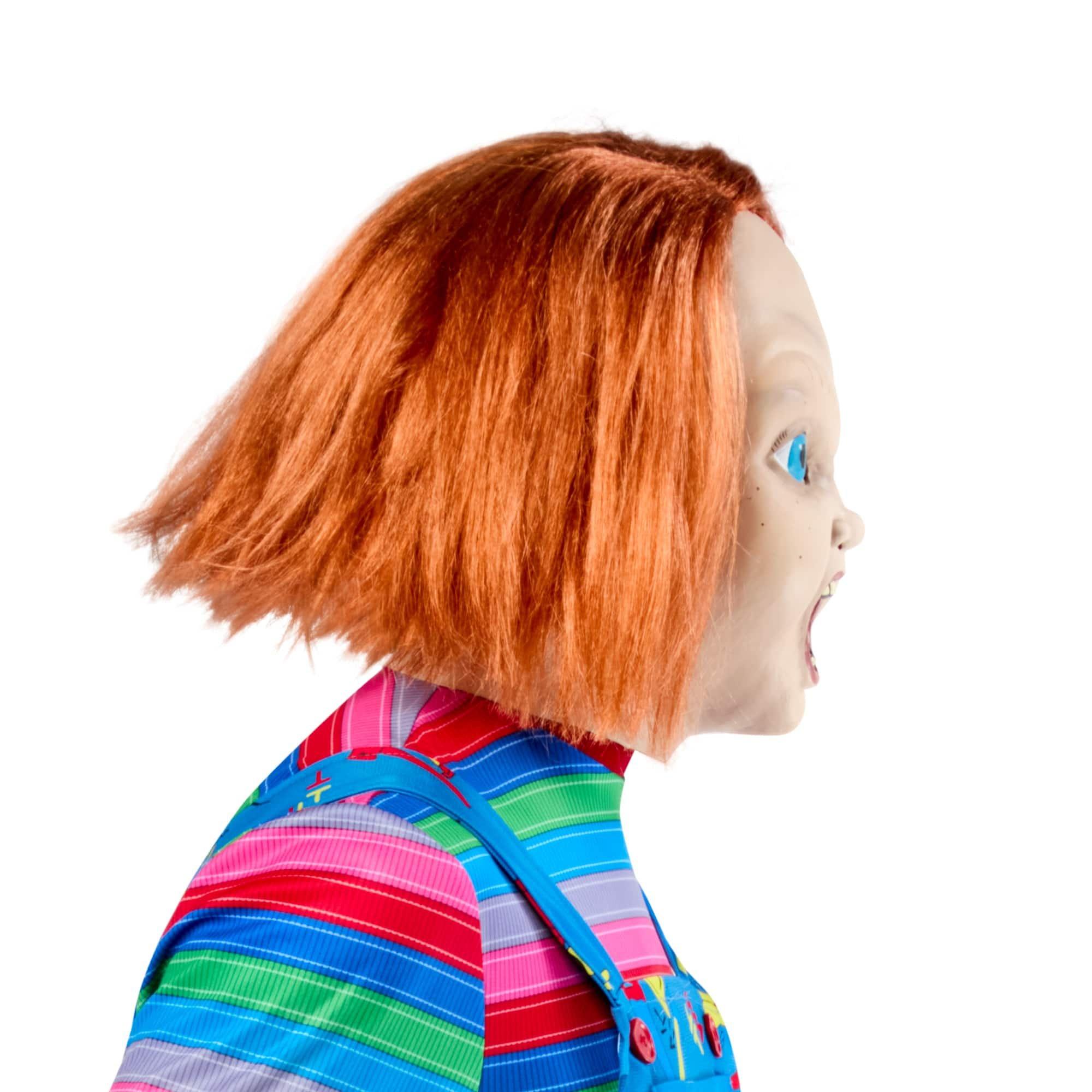 Men's Child's Play 2 Chucky Overhead Latex Mask with Hair - Image 3