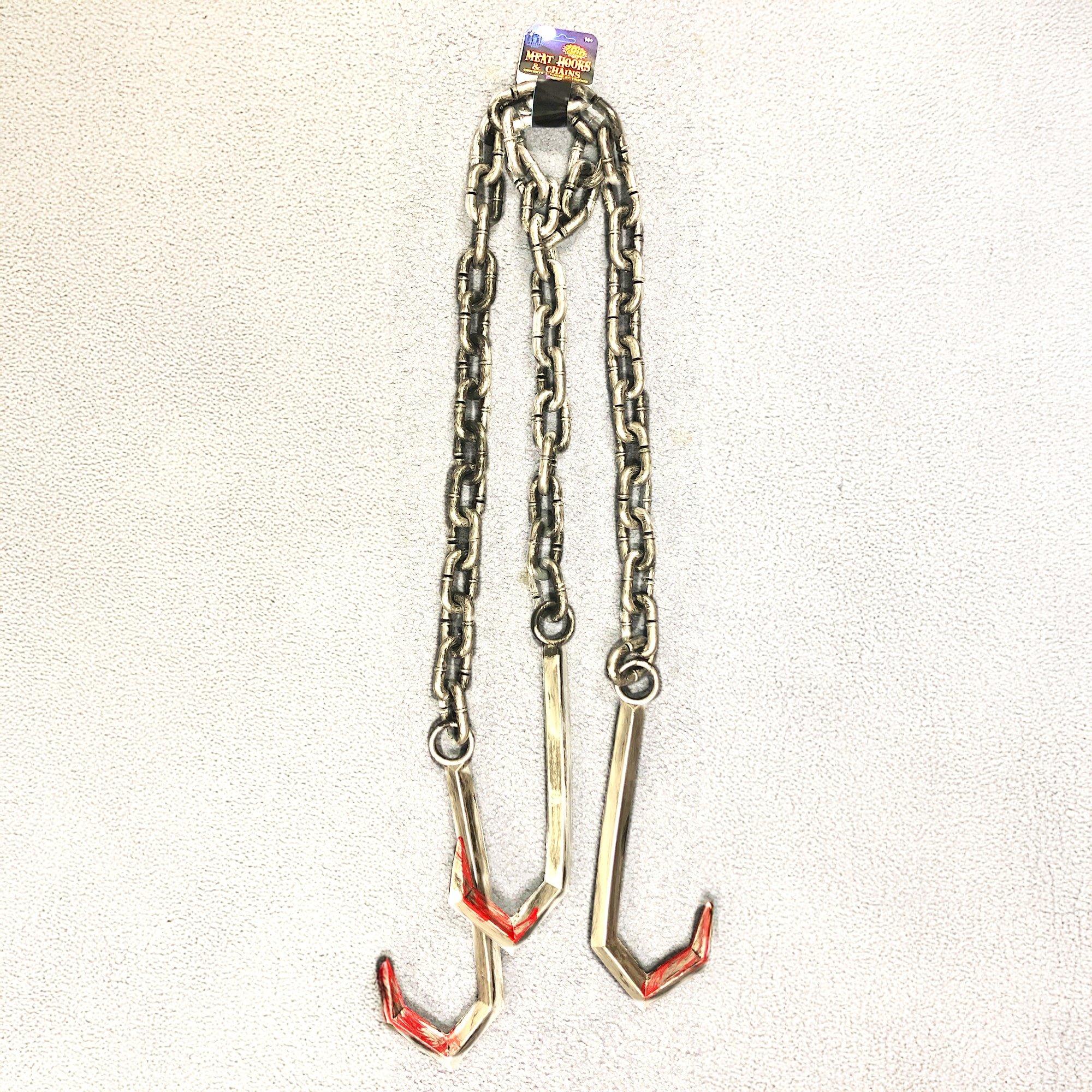 70-inch Bloody Meat Hook and Chain Prop - Image 2
