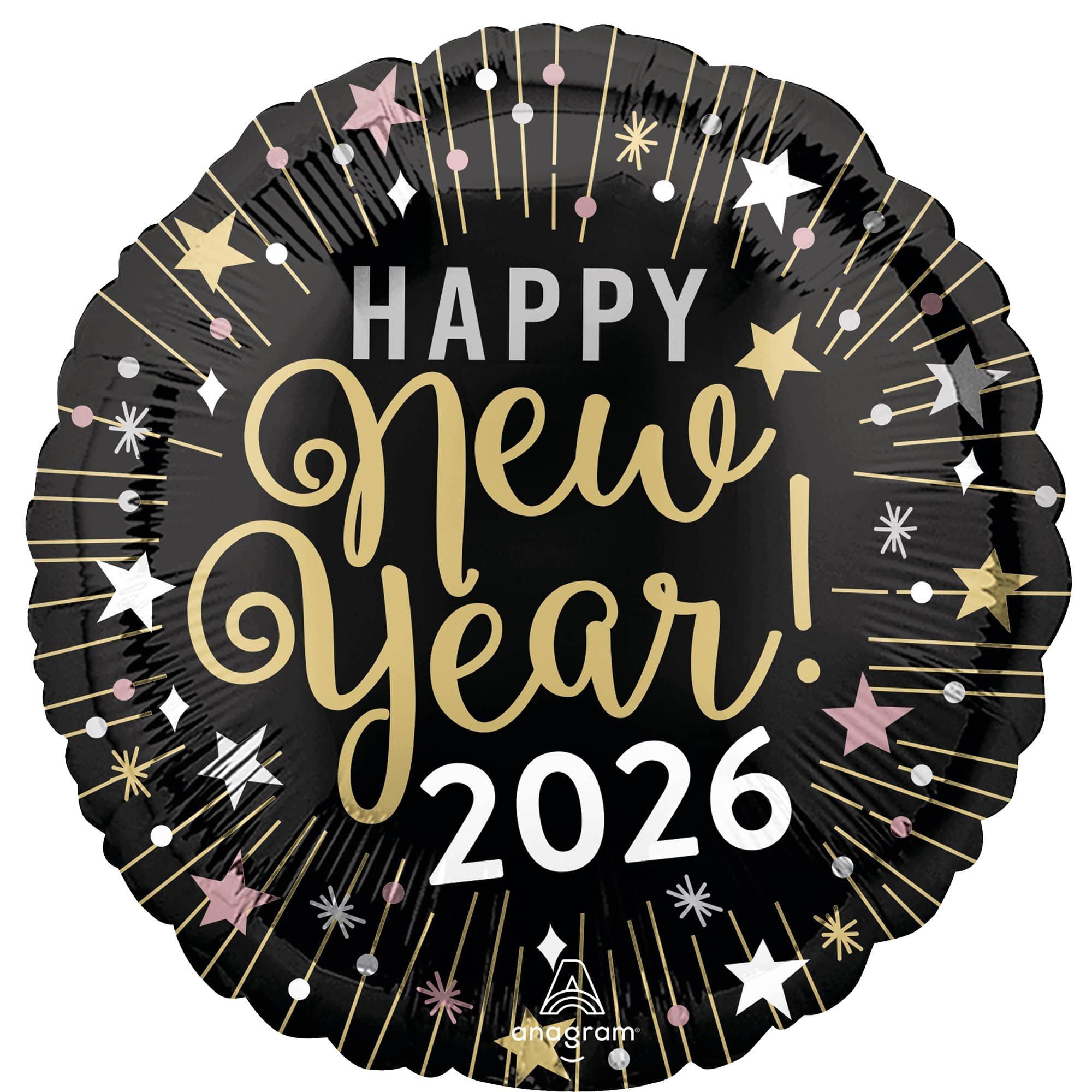 New Year Celebration Foil Balloon. 18in