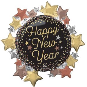 Luxe New Years Foil Balloon. 30in