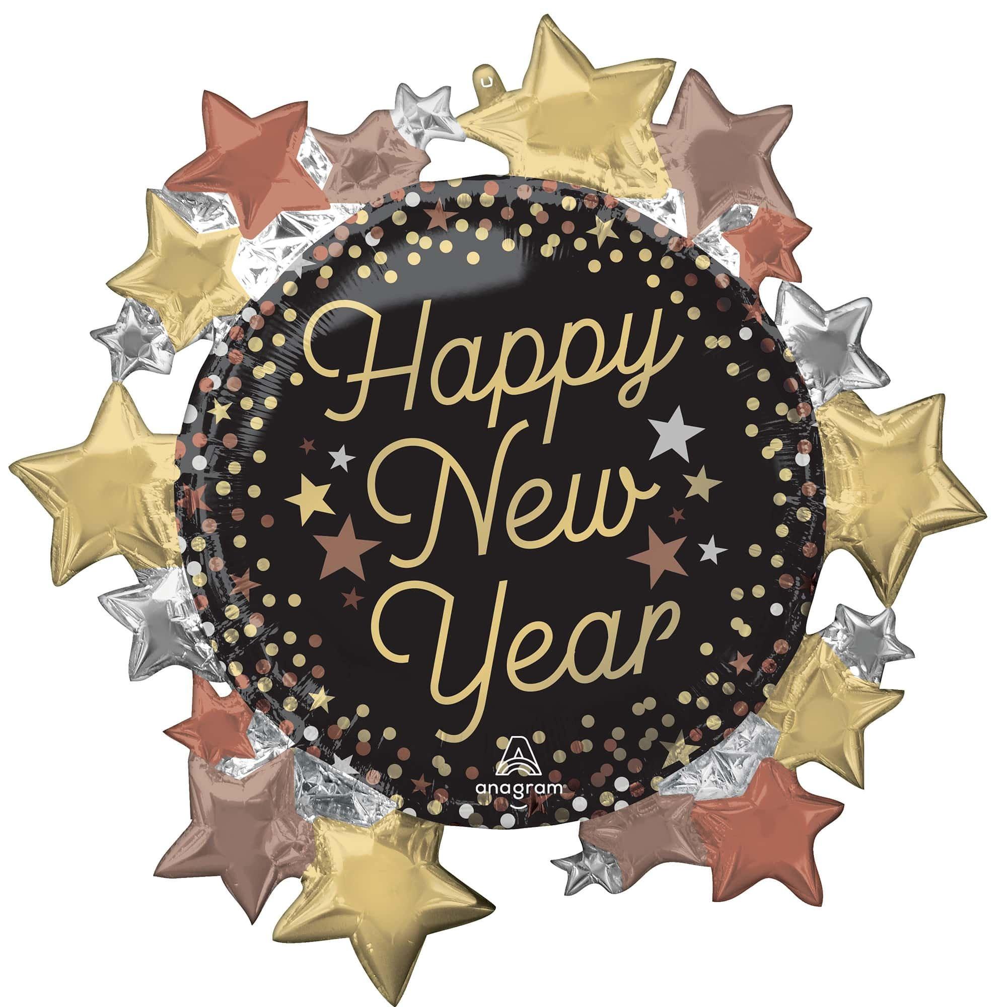 Luxe New Years Foil Balloon. 30in