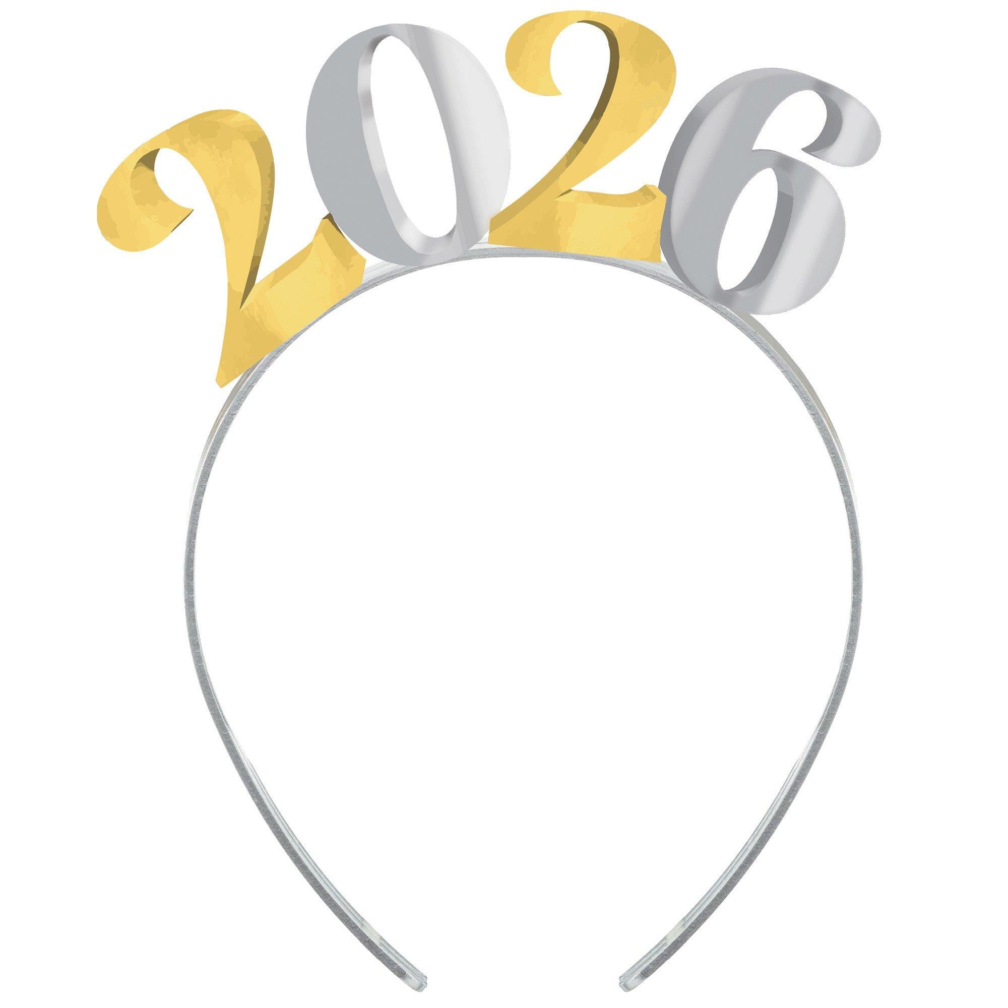Black. Silver. & Gold 2026 NYE Headband