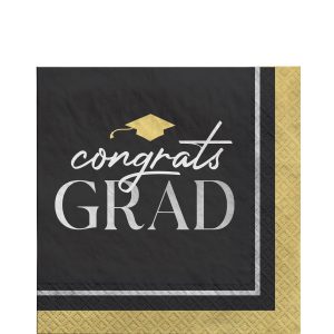 Classic Grad Lunch Napkin. 16ct
