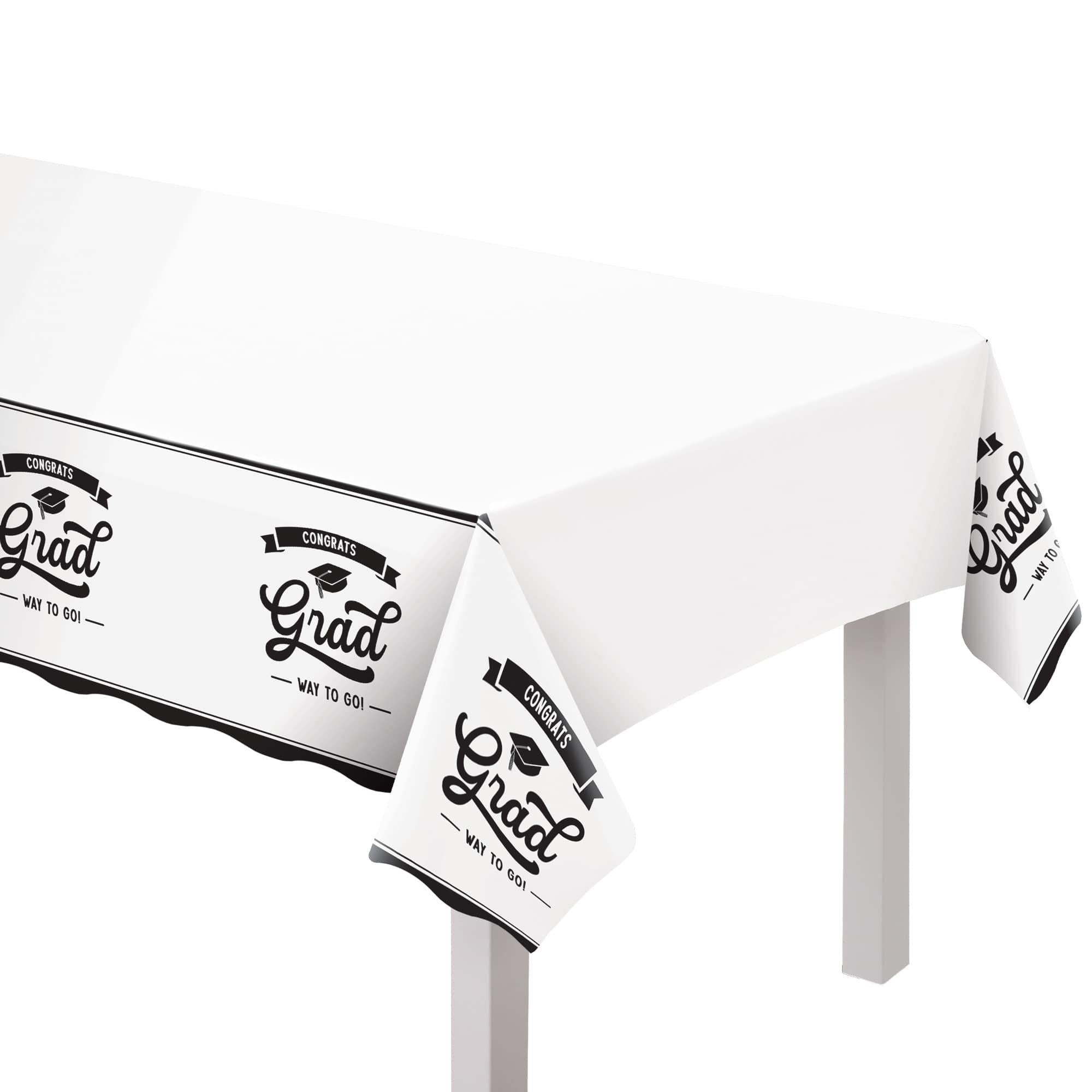 Congrats Grad Tablecover. 54in x 102in