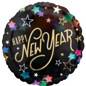 New Year Starlight Foil Balloon. 18in