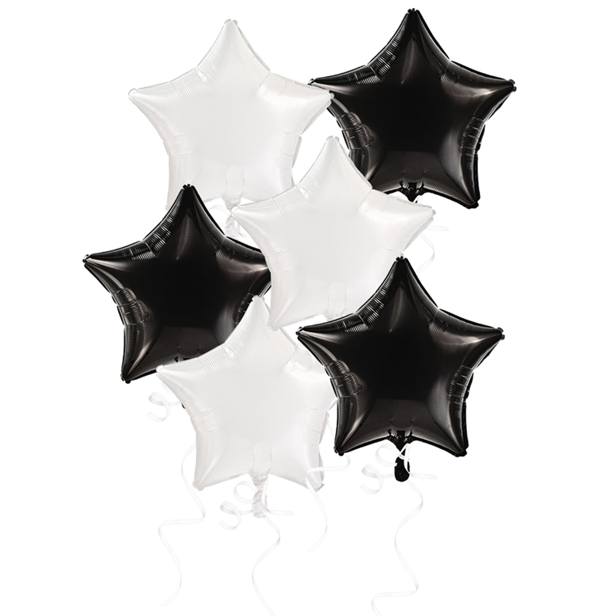 Black & White Stars Bouquet. 6pc