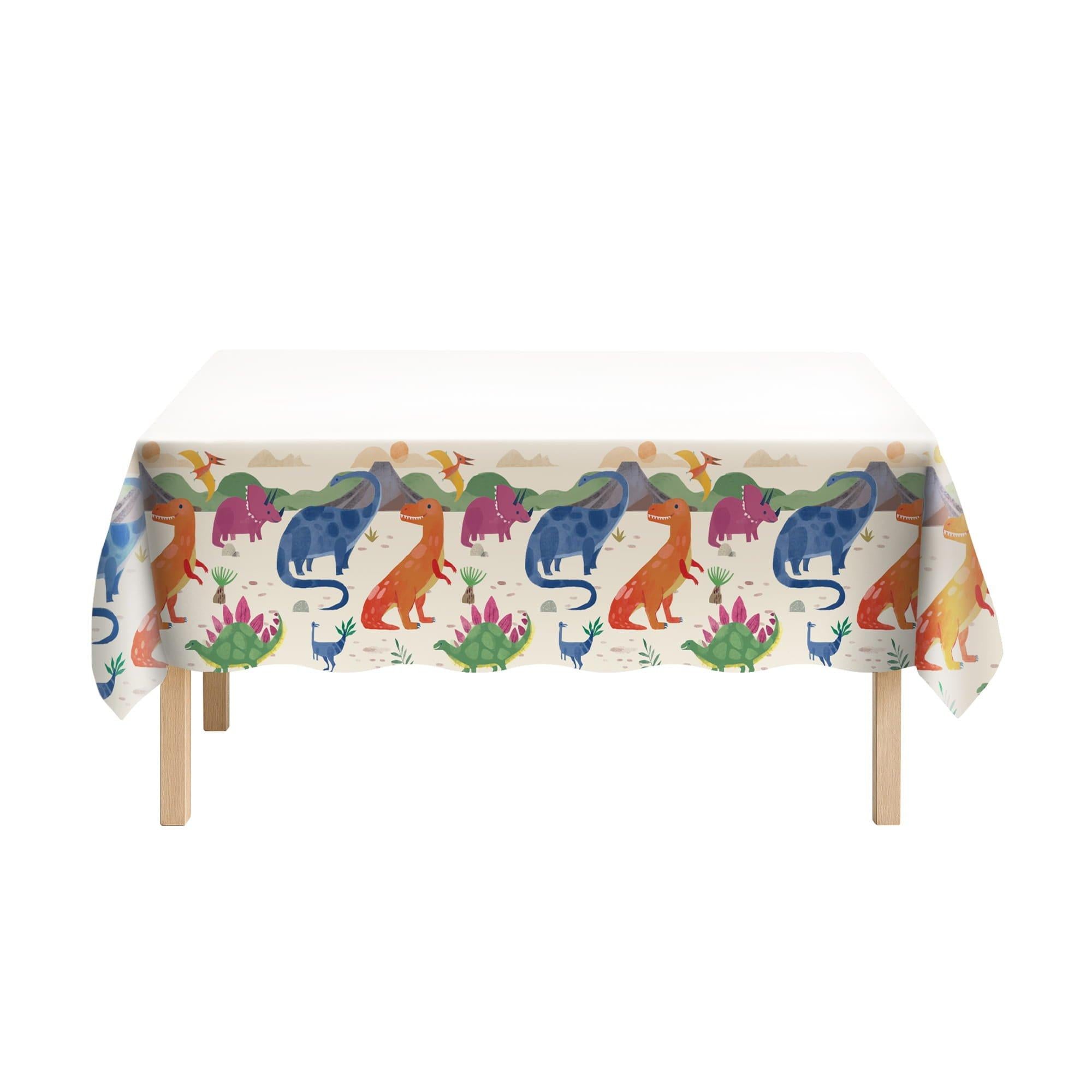 Diggin Dinos Plastic Table Cover. 54in x 96in - Image 2