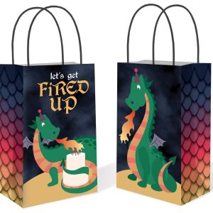 Dragon Party Favor Bags. 8ct