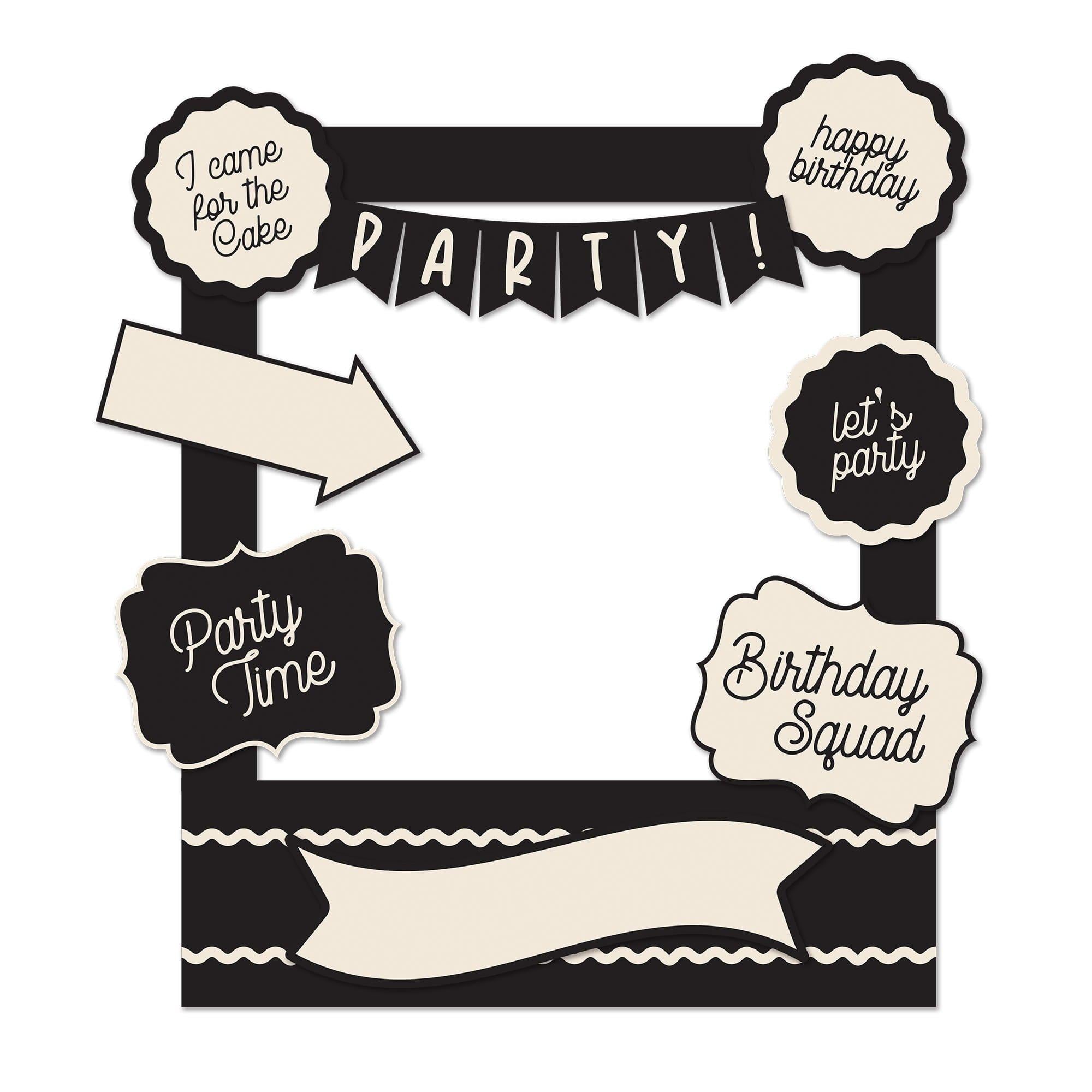 Birthday Chic Photo Booth Props. 46pc