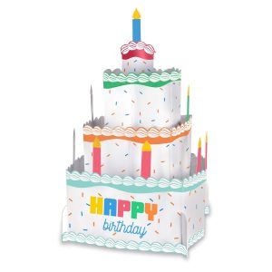 Colorful Collage Centerpiece Cake. 10 in
