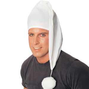 Adult White Old Time Night Stocking Cap