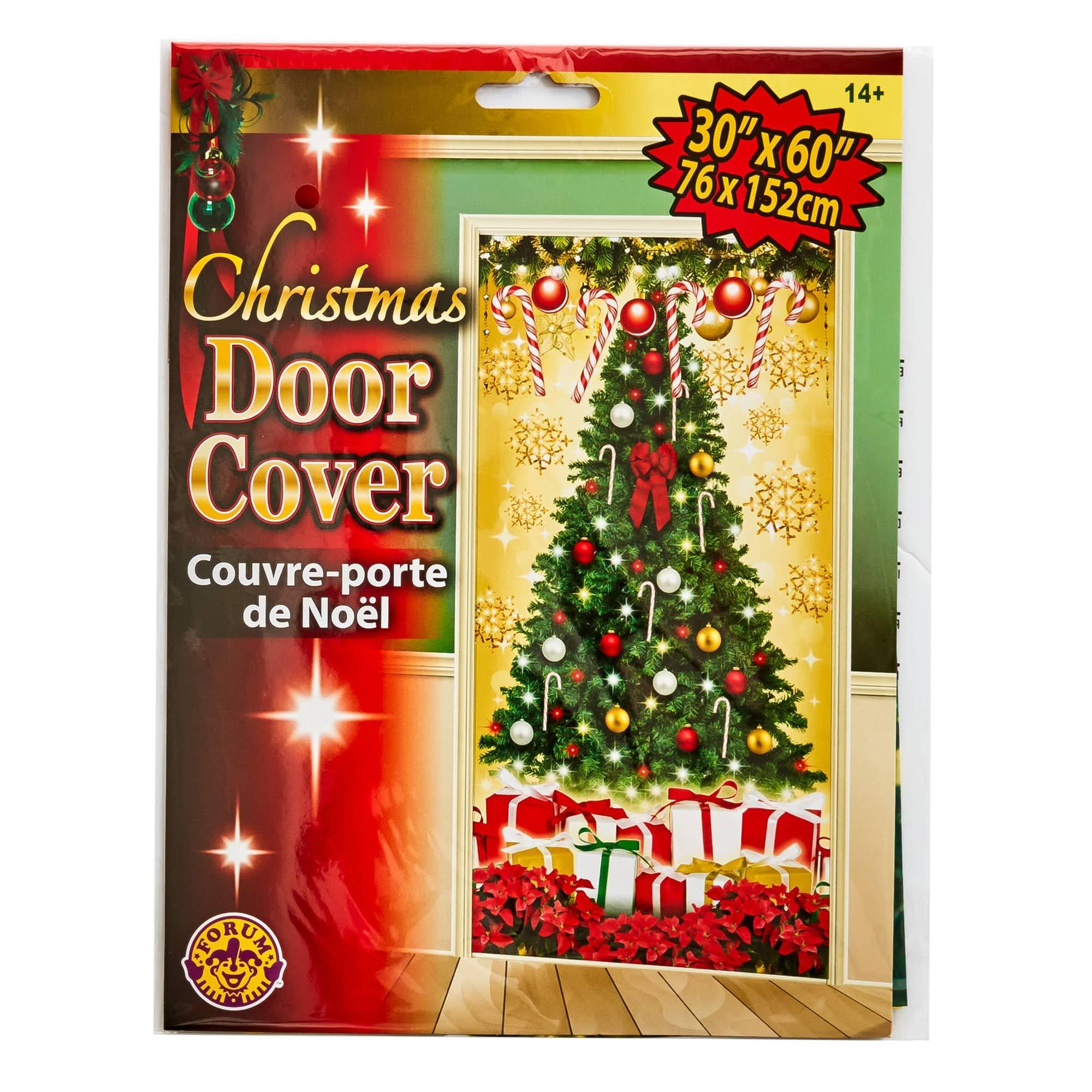 Printed Christmas Tree Holiday Door Cover - Image 2