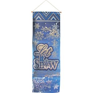 Let It Snow Foil Banner. 30in