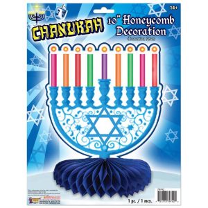 Chanukah Menorah Centerpiece. 10in