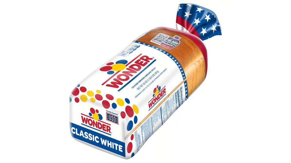 Wonder Sliced White Sandwich Bread (20 oz) - Image 3