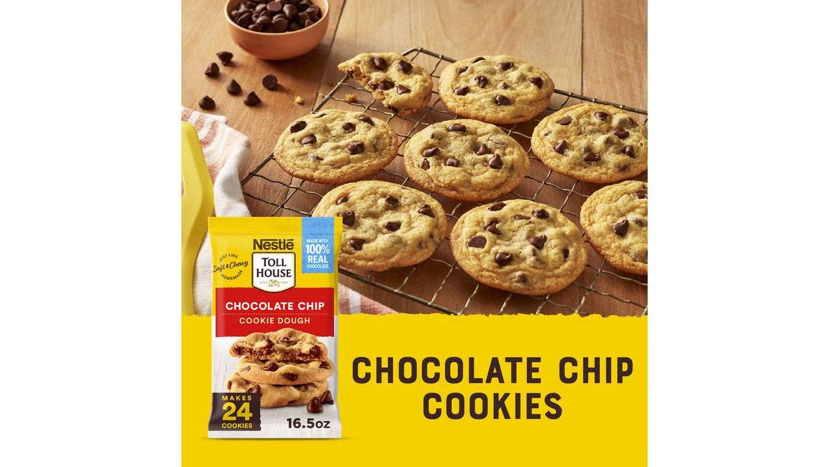Nestle Toll House Chocolate Chip Cookie Dough (16.5 oz) - Image 4
