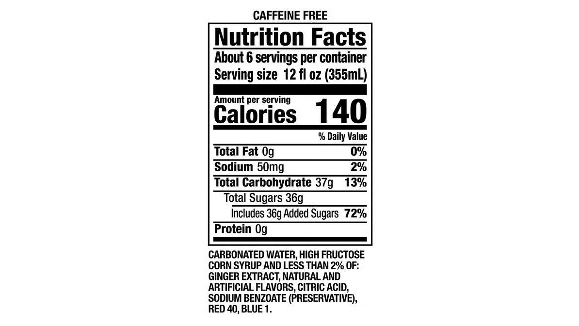 Canada Dry Ginger Ale Cranberry (2 L) - Image 2