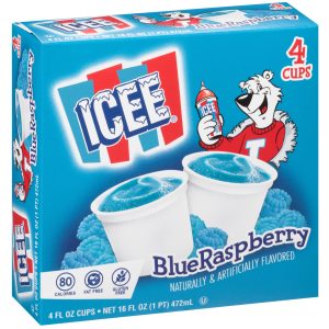 Icee Cups Blue Raspberry (4 oz x 4 ct)