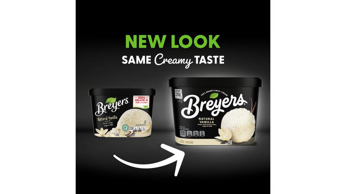 Breyers Ice Cream Natural Vanilla (1.5 qt) - Image 2