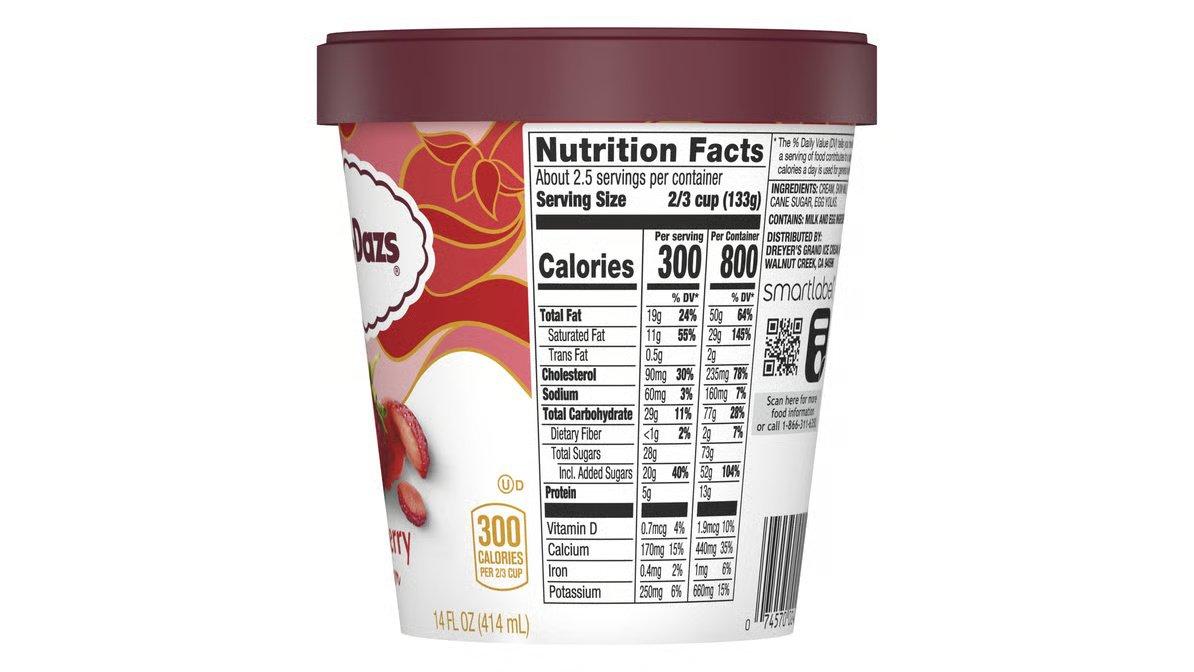 Haagen-Dazs Ice Cream Strawberry (14 oz) - Image 6