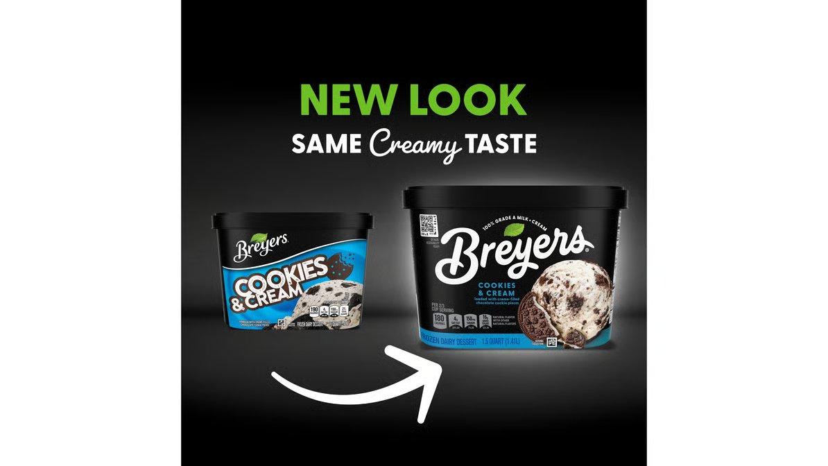 Breyers Ice Cream Cookies & Cream (1.5 qt) - Image 2