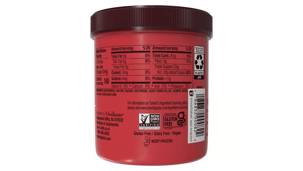 Talenti Dairy-Free Sorbetto Roman Raspberry (1 pt) - Image 2