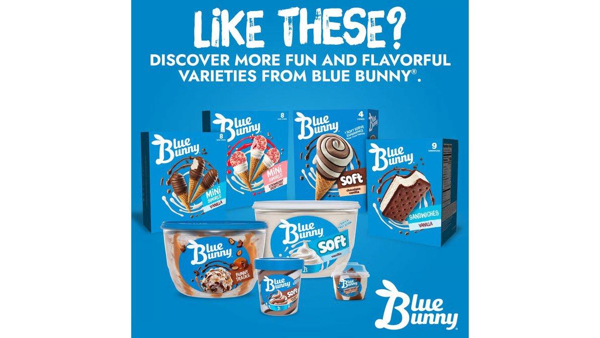 Blue Bunny Strawberry Shortcake Mini Swirls Cones (2.25oz - 8pk) - Image 5