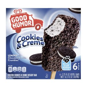 Good Humor Ice Cream Bars Cookies & Creme (2.75 oz x 6 ct)