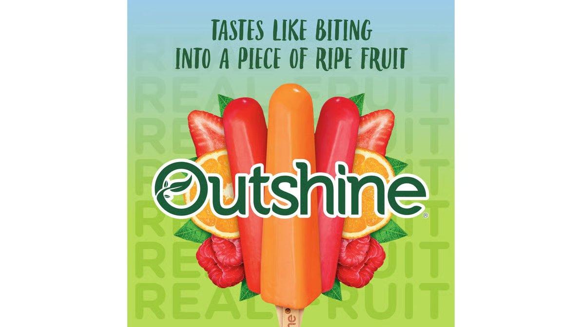 Outshine No Sugar Added Fruit Bars Strawberry Tangerine Raspberry (12 ct) - Image 4