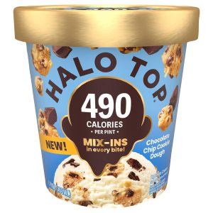 Halo Top Light Chocolate Cookie Dough Ice Cream (1 pt)