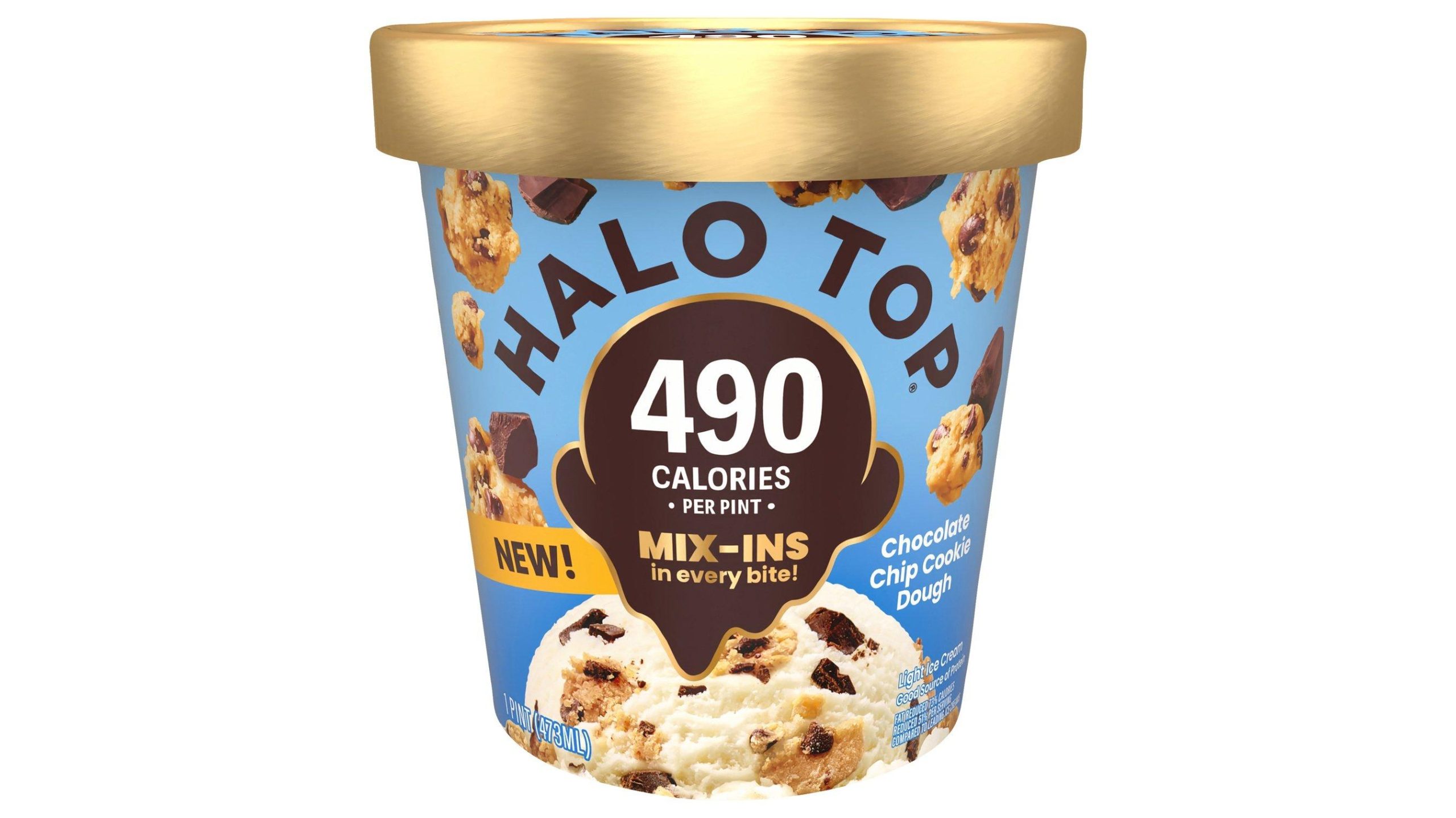 Halo Top Light Chocolate Cookie Dough Ice Cream (1 pt)
